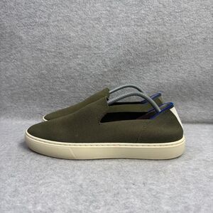 Rothys Shoes Womens Size 8.5 Green & White Slip On Casual Comfort Sneakers‎ 2211